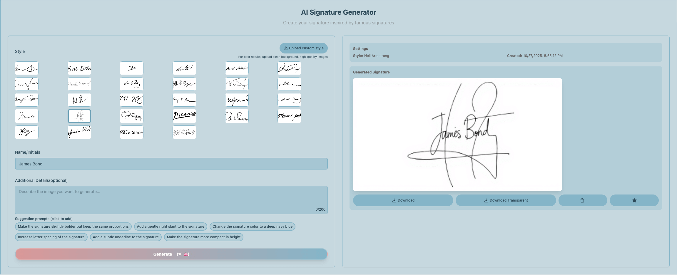 How to Create a Personalized Signature with AI
