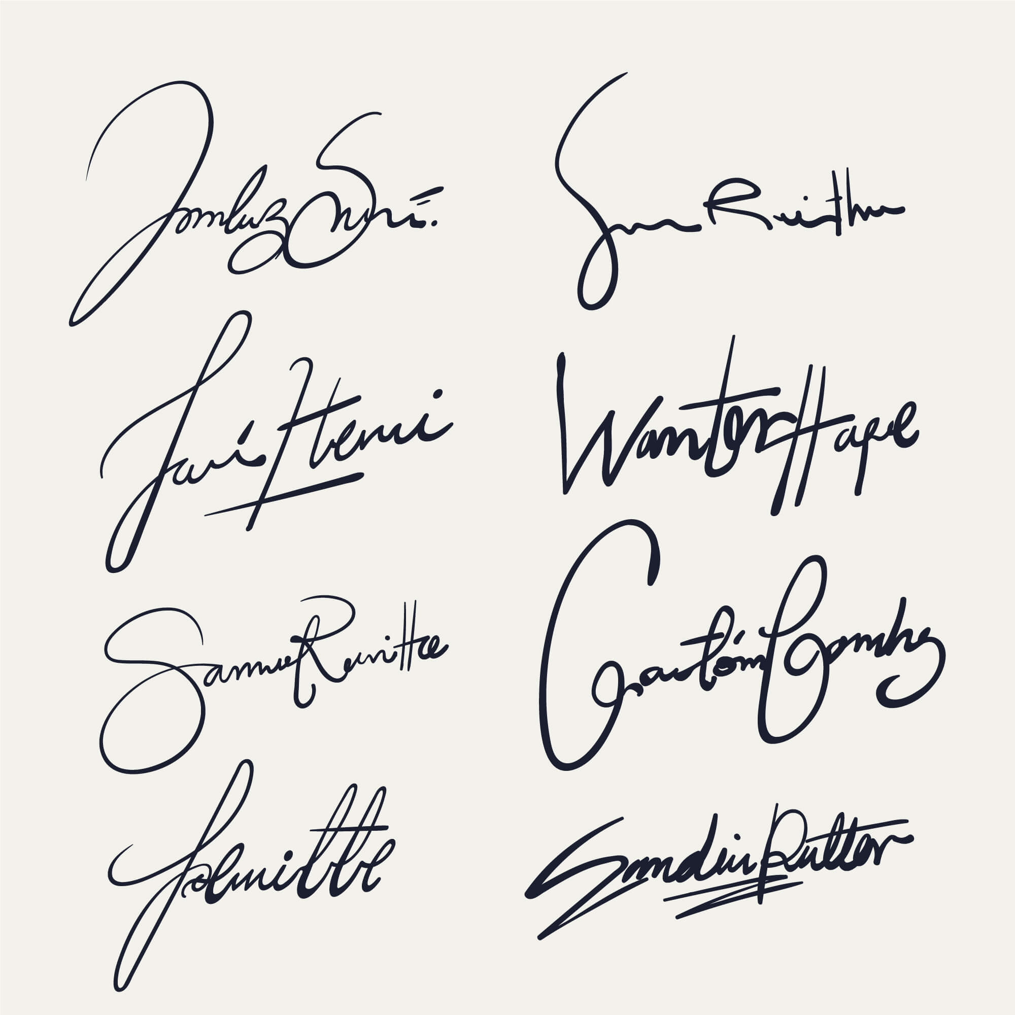 Popular Signature Fonts - What’s Your Signature Style