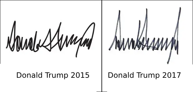 The Evolution of Donald Trump signature